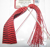 Barred round rubber MD. black red Wapsi